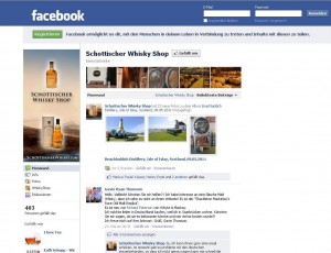 Screenshot Facebook Schottischer Whisky Shop Schottischer Whisky Shop bei Facebook