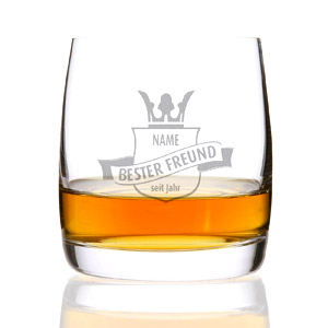 Bohemia Whiskyglas mit Gravur. Motiv: Wappen zu finden bei Amazon