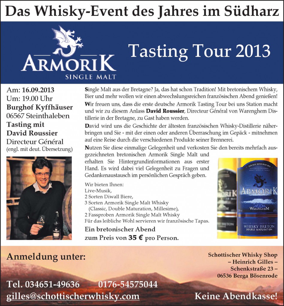 Armorik Tasting Tour 2013